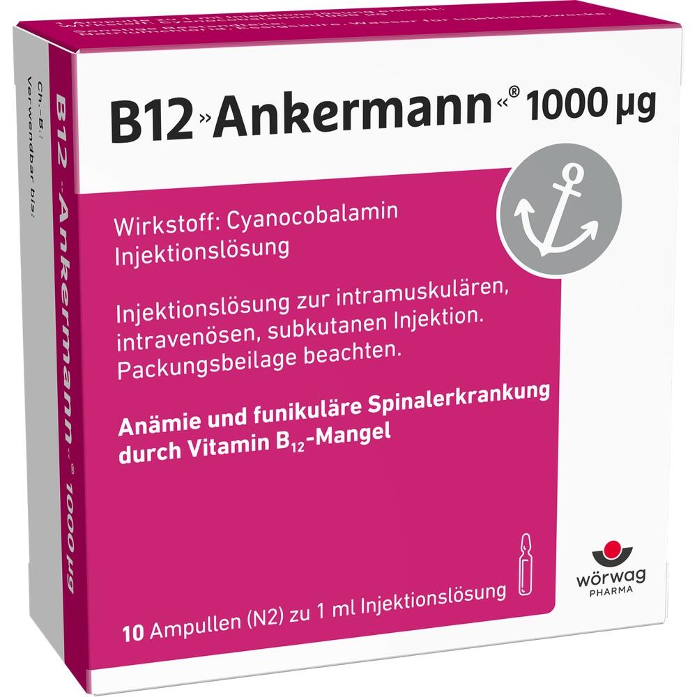 B12 ANKERMANN 1000 \m63g Injektionslösung Amp.