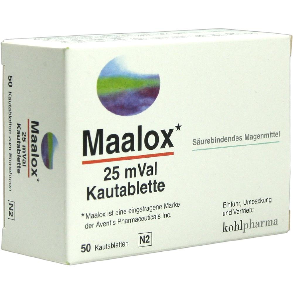 MAALOX 25 mVal Kautabletten