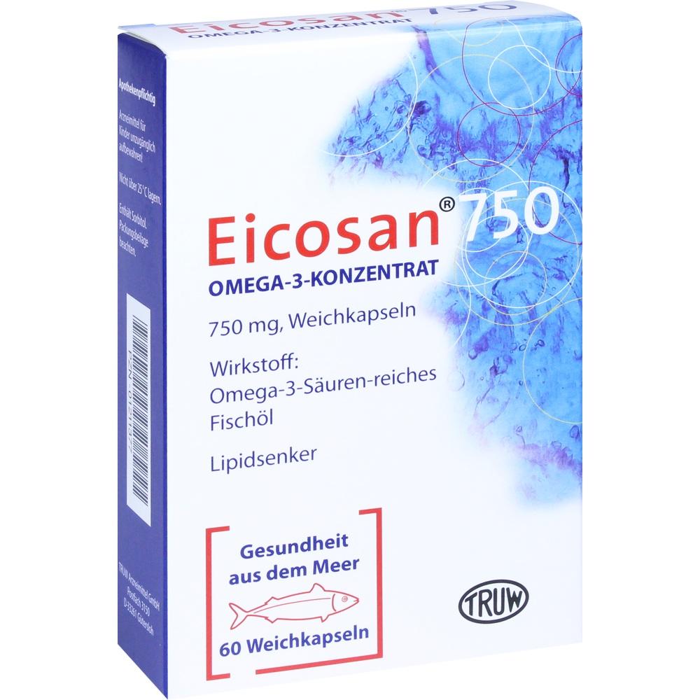 EICOSAN 750 Omega-3 Konzentrat Weichkapseln