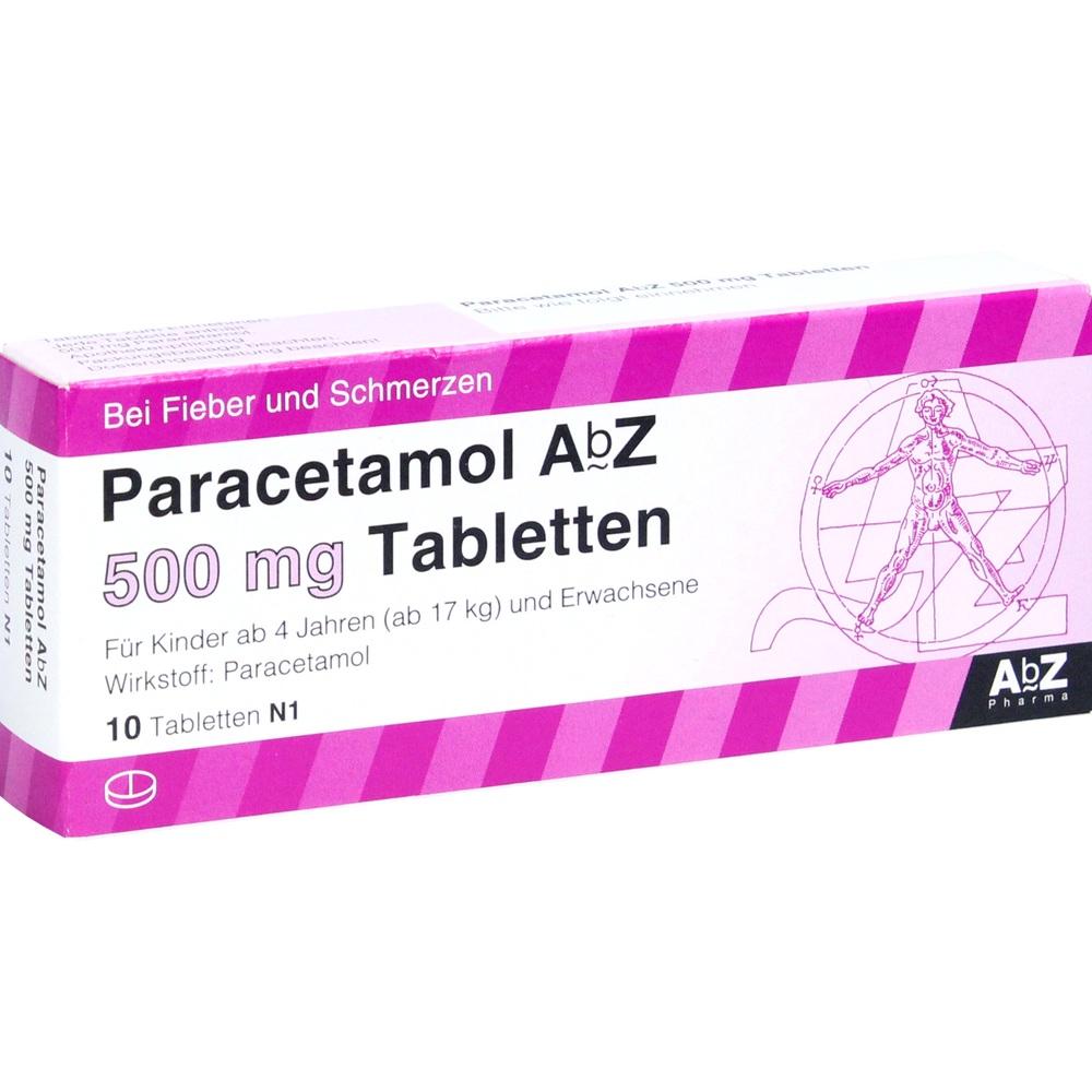 PARACETAMOL AbZ 500 mg Tabletten