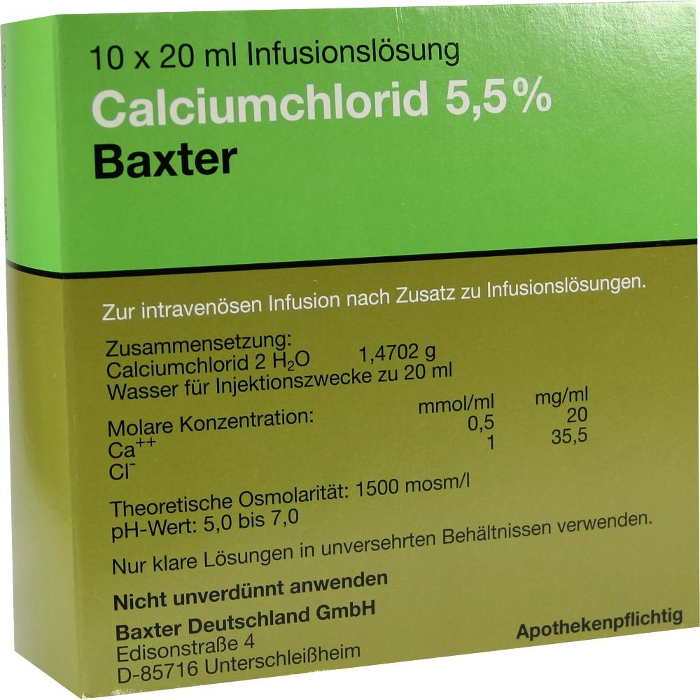 CALCIUMCHLORID Lösung 5,5% Ampullen