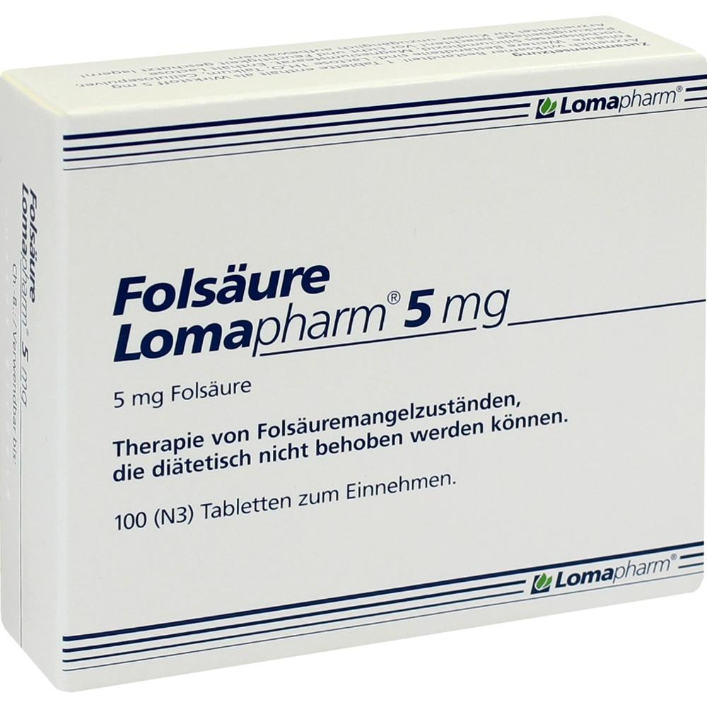 FOLSÄURE LOMAPHARM 5 mg Tabletten
