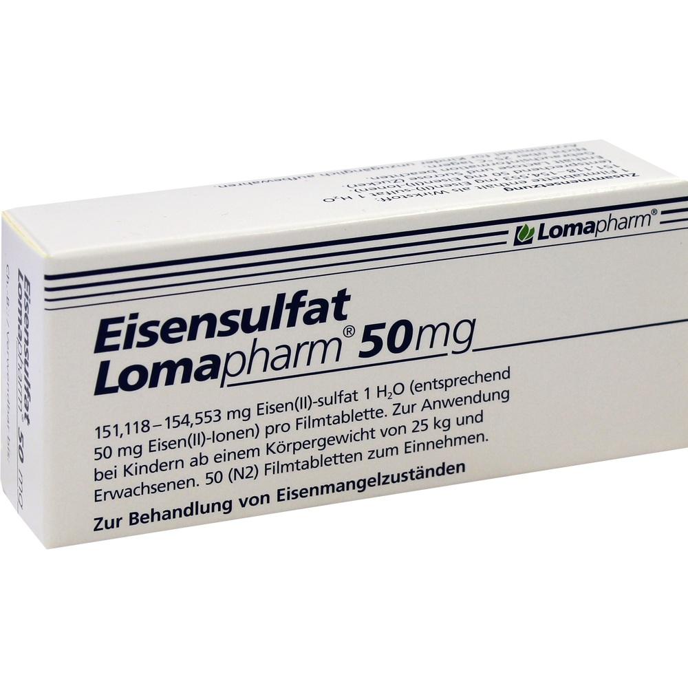 EISENSULFAT Lomapharm 50 mg Filmtabletten