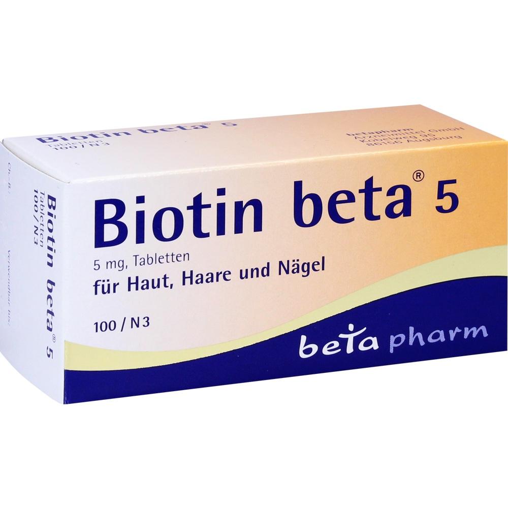 BIOTIN BETA 5 Tabletten