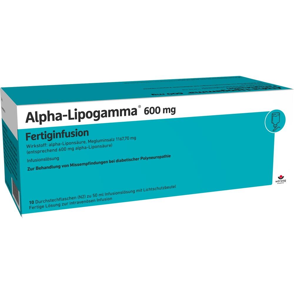ALPHA-LIPOGAMMA 600 mg Fertiginfusion Dsfl.