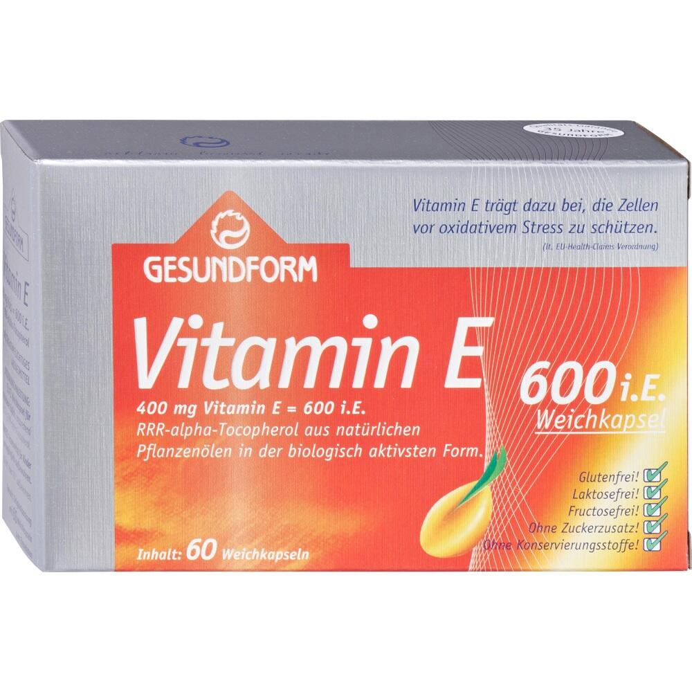 GESUNDFORM Vitamin E 400 mg Kapseln