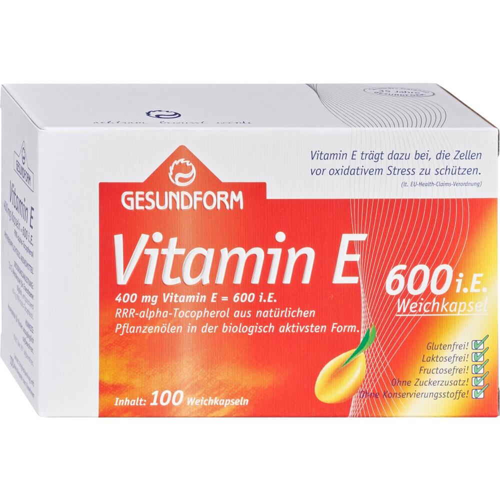 GESUNDFORM Vitamin E 400 mg Kapseln