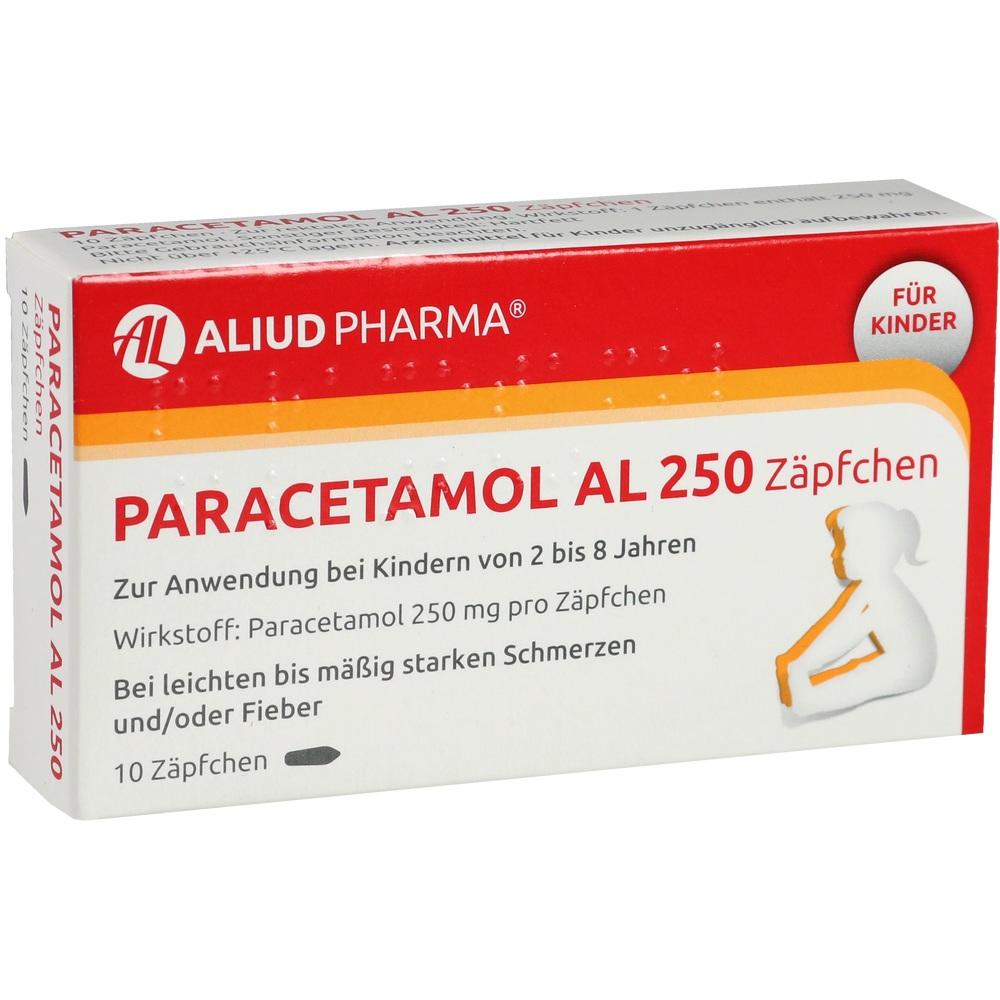 PARACETAMOL AL 250 Kleinkindersuppositorien