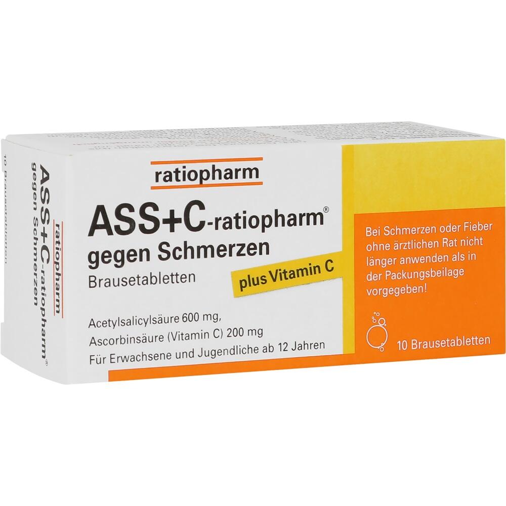 ASS + C-ratiopharm gegen Schmerzen Brausetabletten