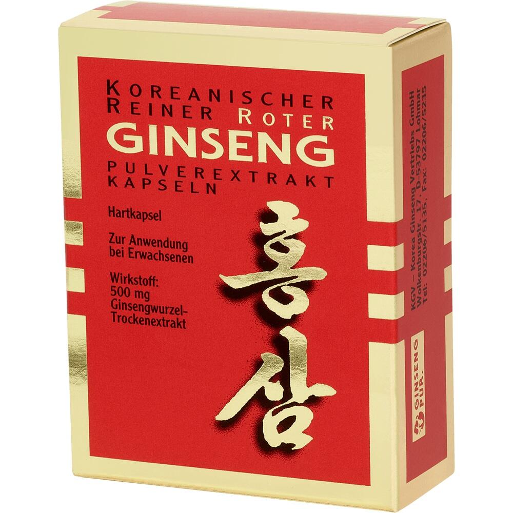 KOREANISCHER Reiner Roter Ginseng Pulverextr.Kaps.