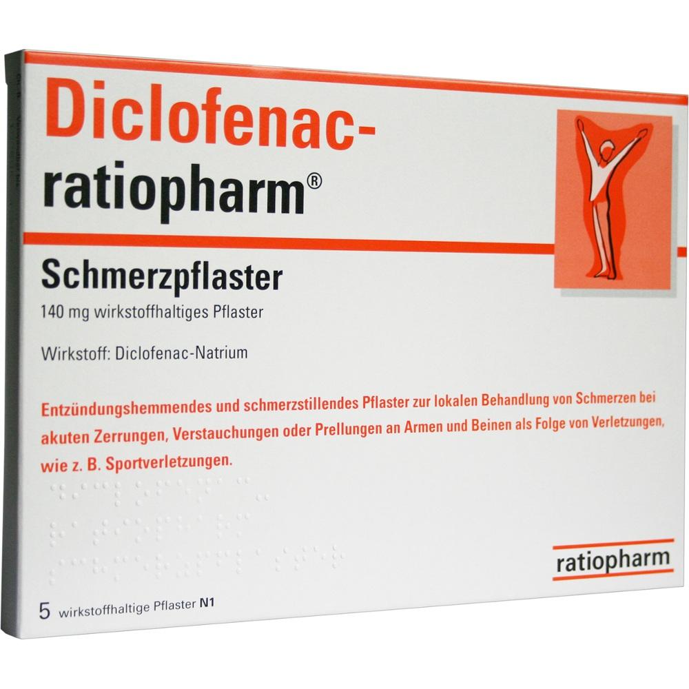 DICLOFENAC-ratiopharm Schmerzpflaster
