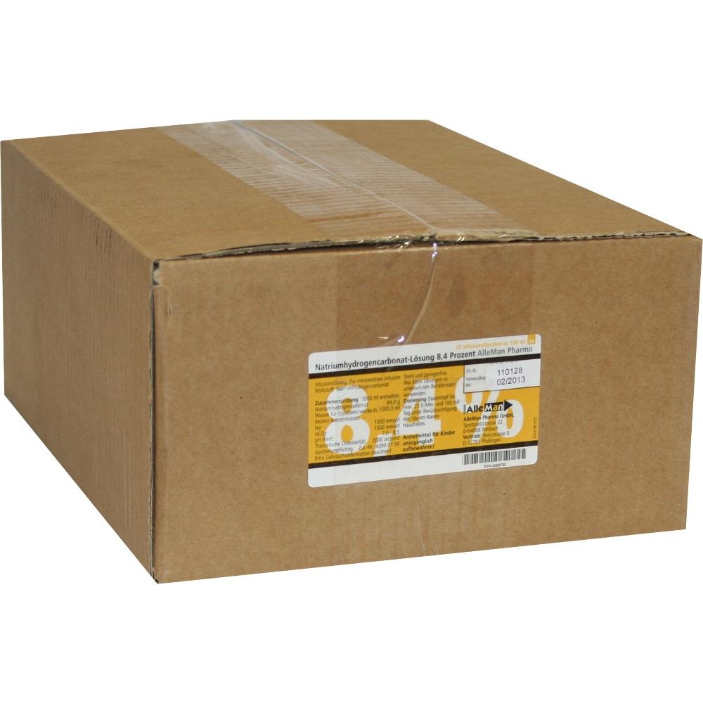 NATRIUMHYDROGENCARBONAT-Lsg.8,4% DELTAMEDICA Glas