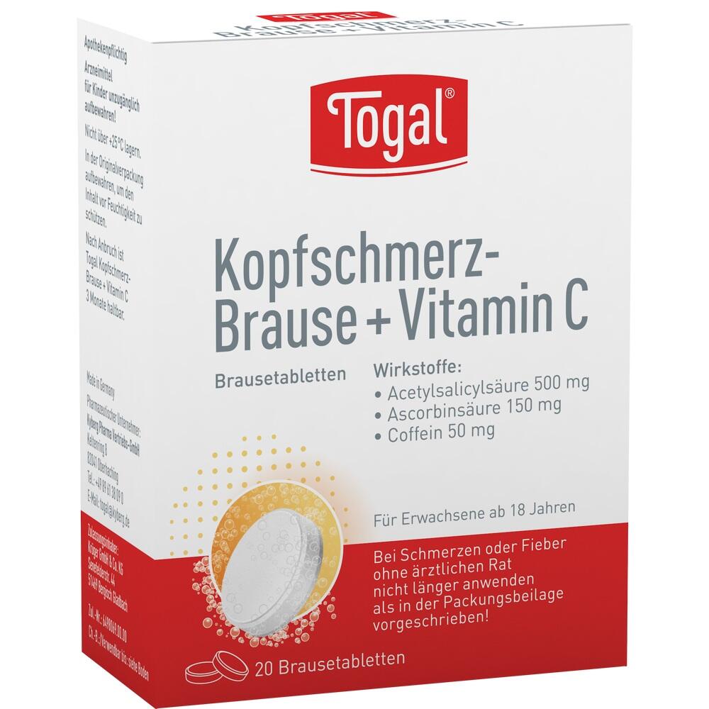 TOGAL Kopfschmerz-Brause + Vit.C Brausetabletten