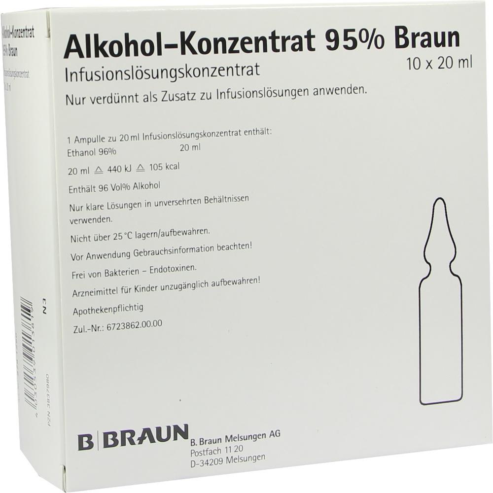 ALKOHOL 95% Infusionslösungskonzentrat