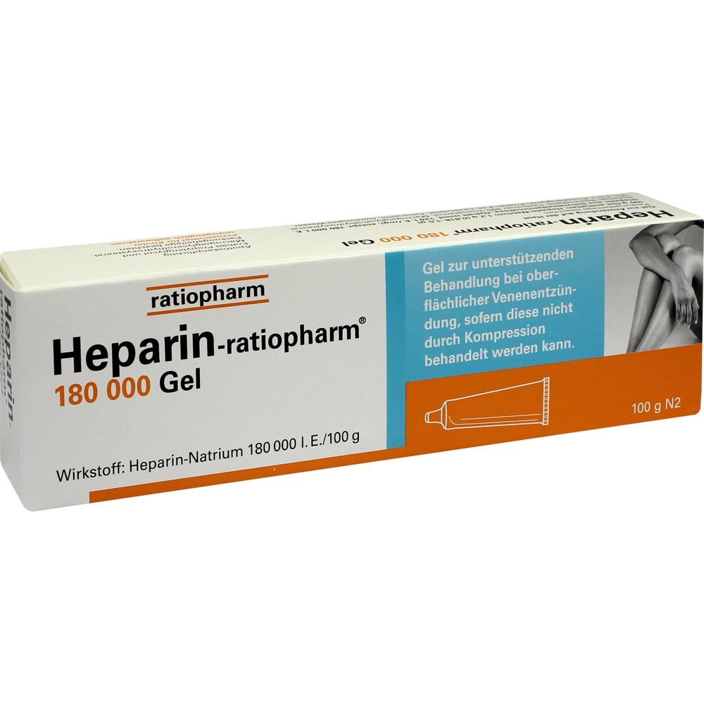 HEPARIN-RATIOPHARM 180.000 I.E. Gel