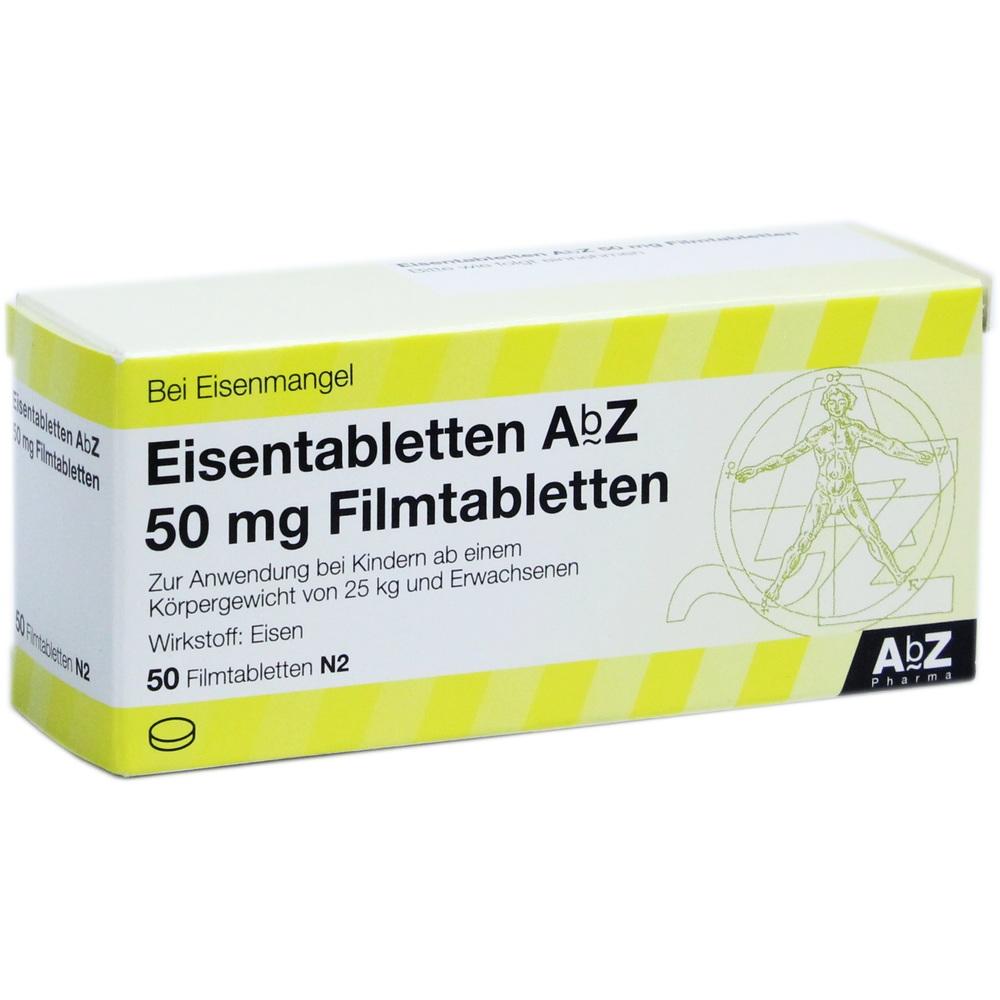 EISENTABLETTEN AbZ 50 mg Filmtabletten