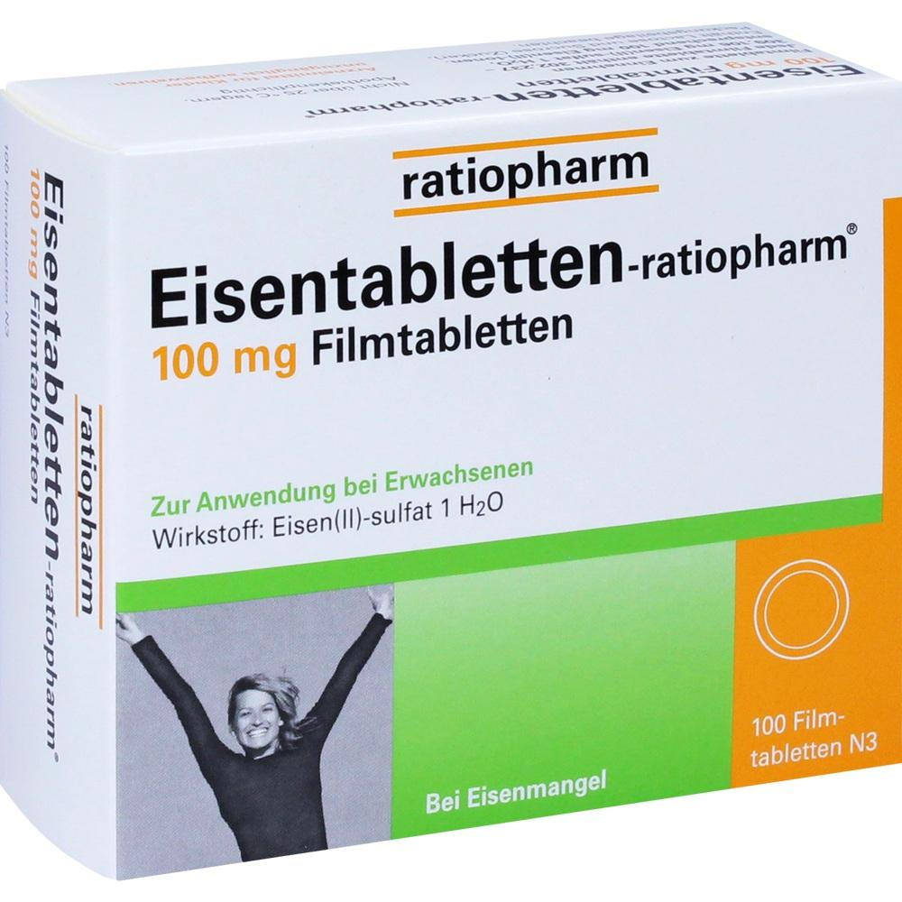 EISENTABLETTEN-ratiopharm 100 mg Filmtabletten