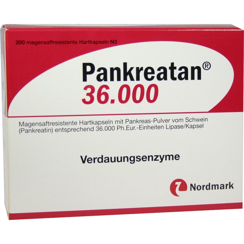 PANKREATAN 36.000 magensaftresistente Hartkapseln