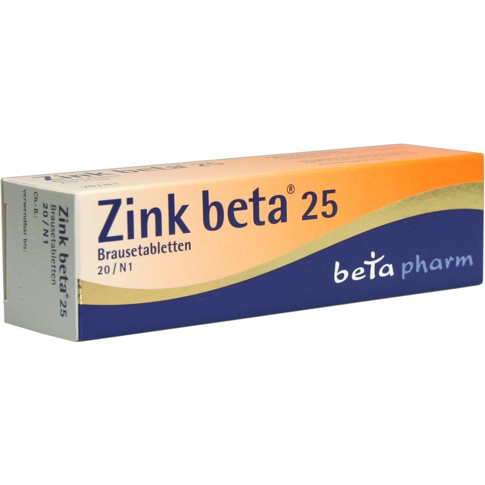 ZINK BETA 25 Brausetabletten