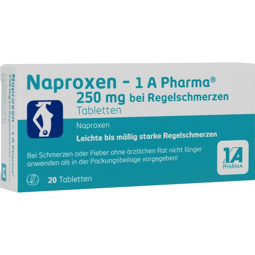 NAPROXEN-1A Pharma 250 mg b.Regelschmerzen Tabl.