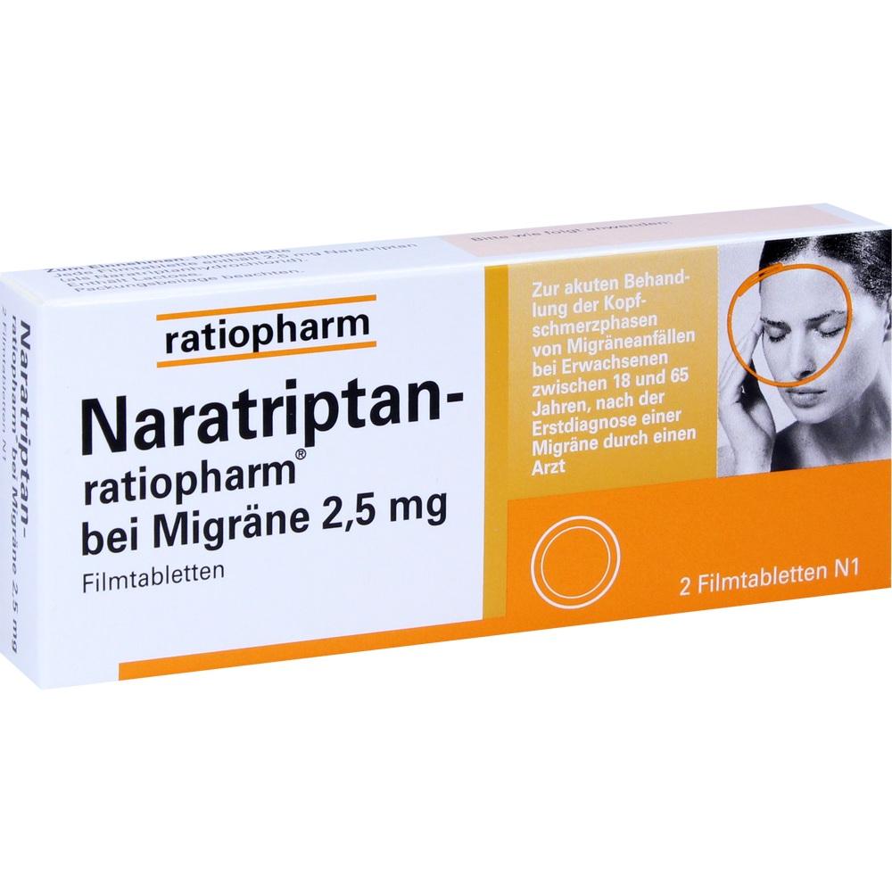 NARATRIPTAN-ratiopharm bei Migräne Filmtabletten