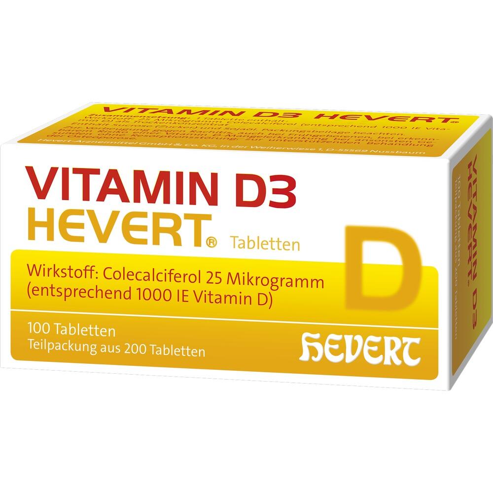 VITAMIN D3 HEVERT Tabletten