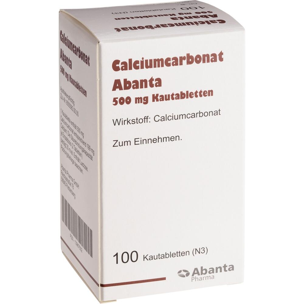 CALCIUMCARBONAT ABANTA 500 mg Kautabletten