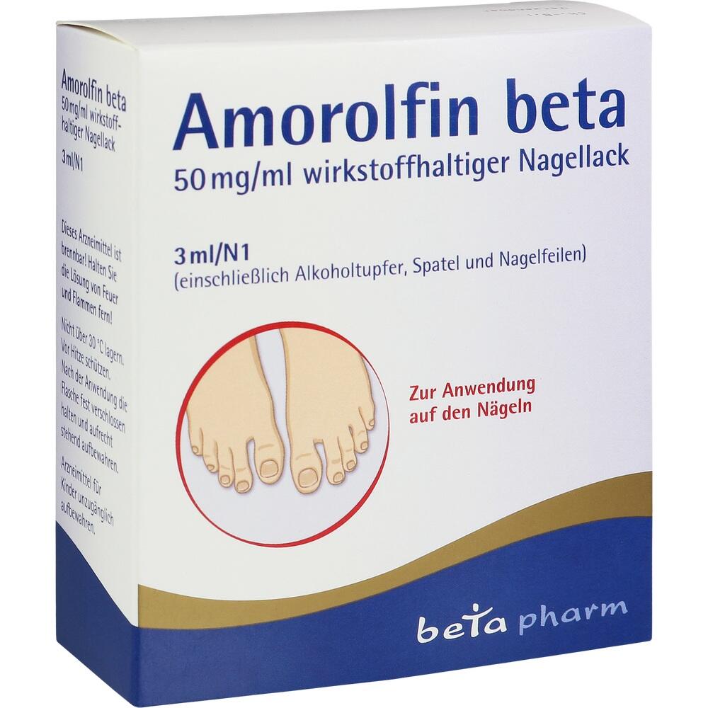 AMOROLFIN beta 50 mg/ml wirkstoffhalt.Nagellack