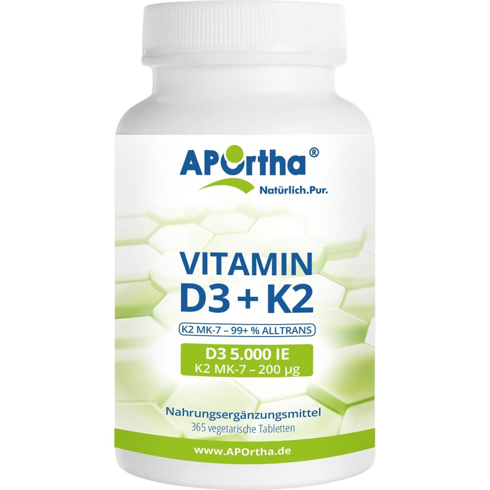 VITAMIN D3 5.000 I.E.+Natto K2 200 \m63g Tabletten