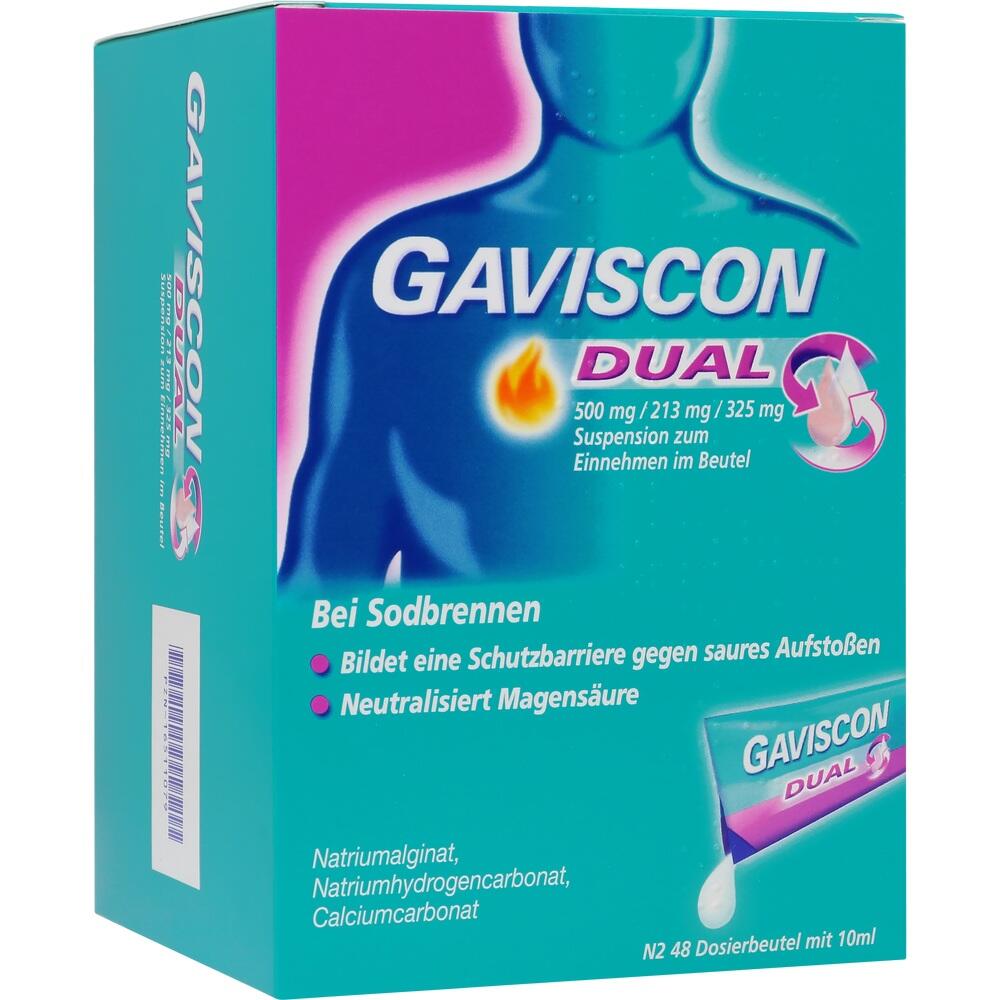 GAVISCON Dual 500mg/213mg/325mg Susp.z.Einn.Btl.
