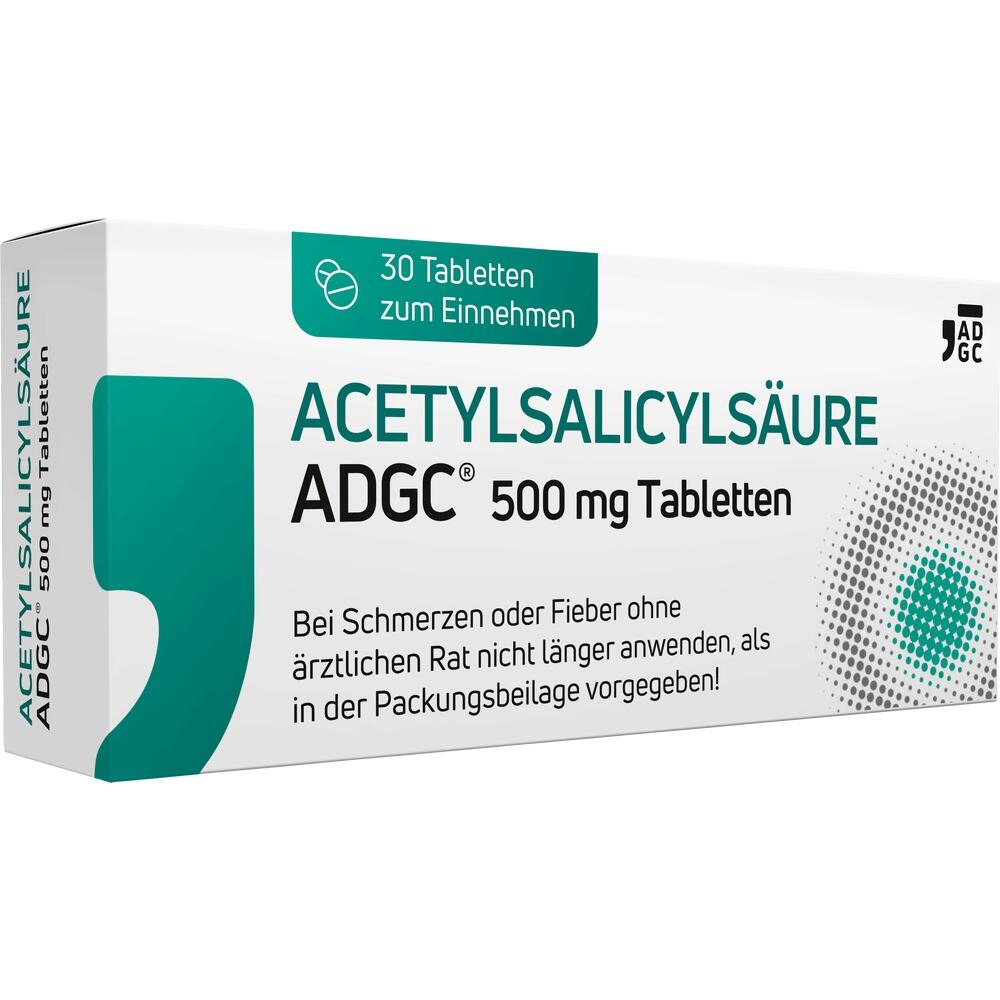 ACETYLSALICYLSÄURE ADGC 500 mg Tabletten