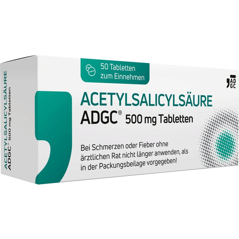 ACETYLSALICYLSÄURE ADGC 500 mg Tabletten