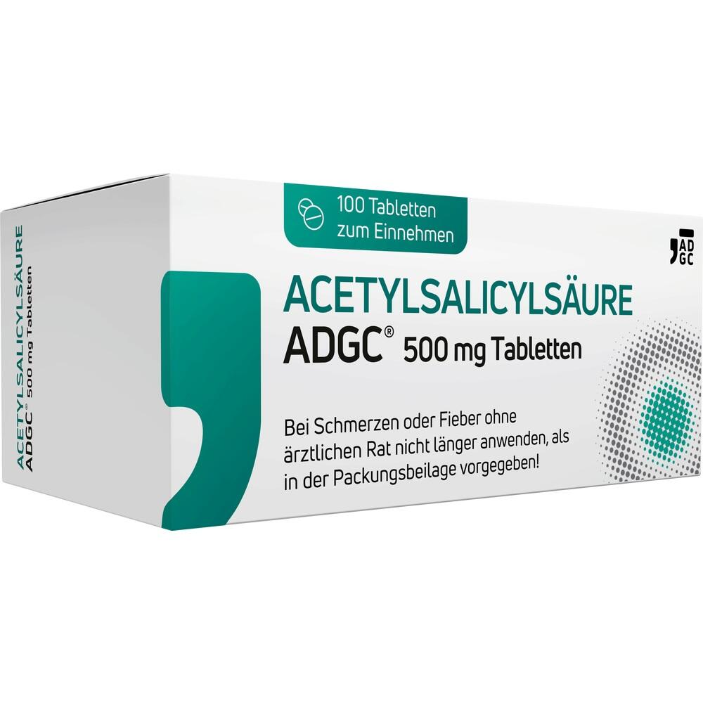 ACETYLSALICYLSÄURE ADGC 500 mg Tabletten
