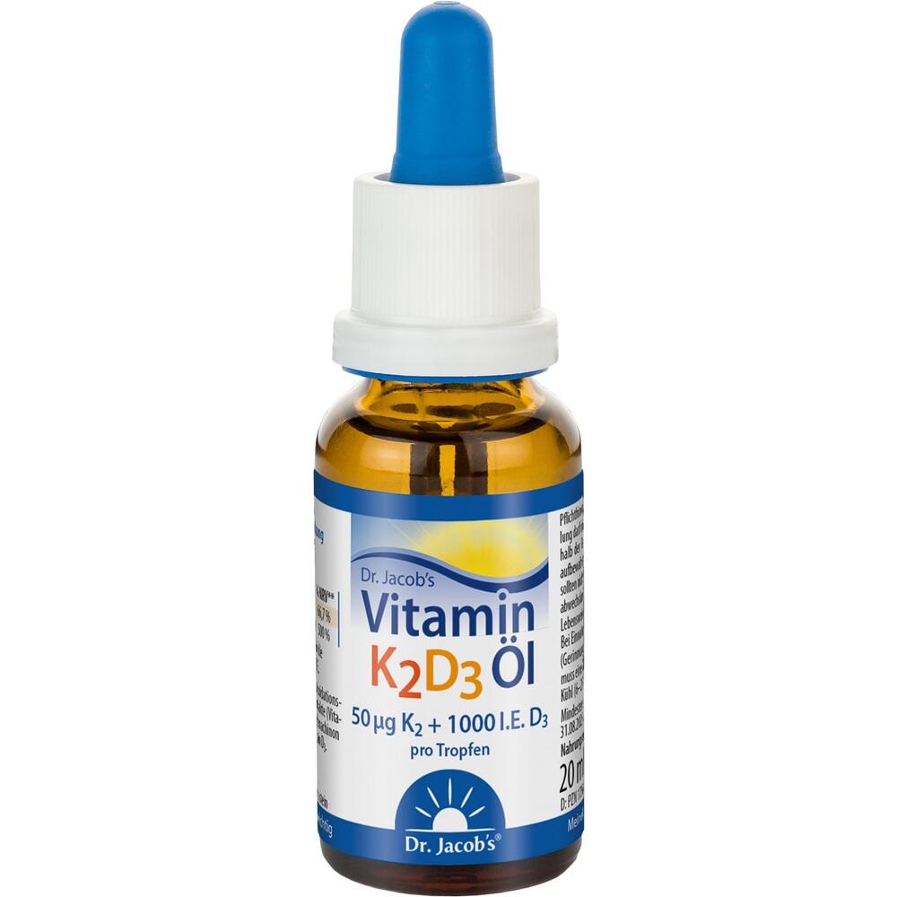 VITAMIN K2D3 Öl 1000 I.E.+50 \m63g D3+K2 Dr.Jacob'