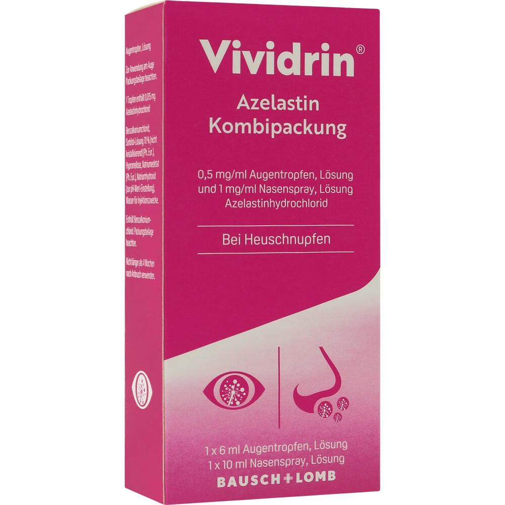 VIVIDRIN Azelastin Kombi.0,5 mg/ml ATR+1 mg/ml NAS