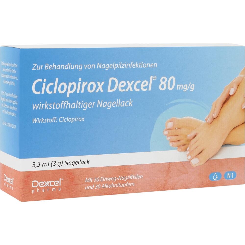 CICLOPIROX Dexcel 80 mg/g wirkstoffhalt.Nagellack
