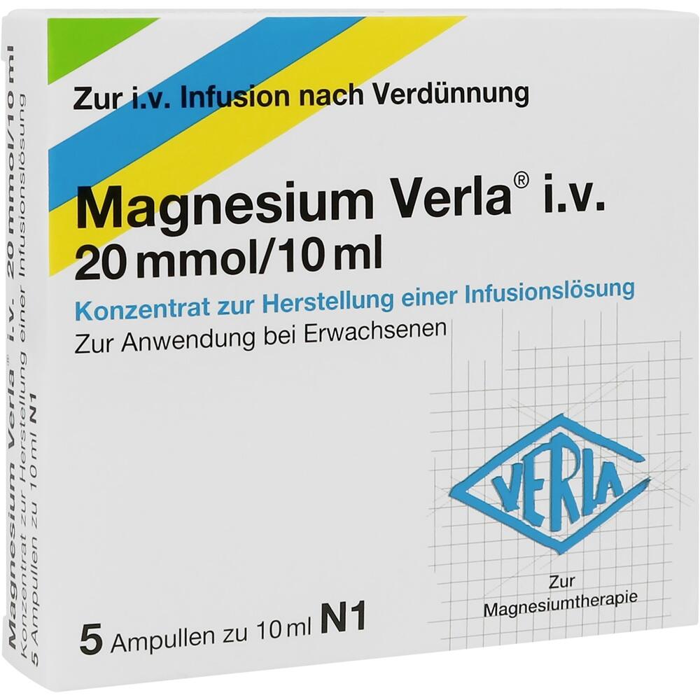 MAGNESIUM VERLA i.v. 20 mmol/10 ml K.z.H.e.Inf.Lsg