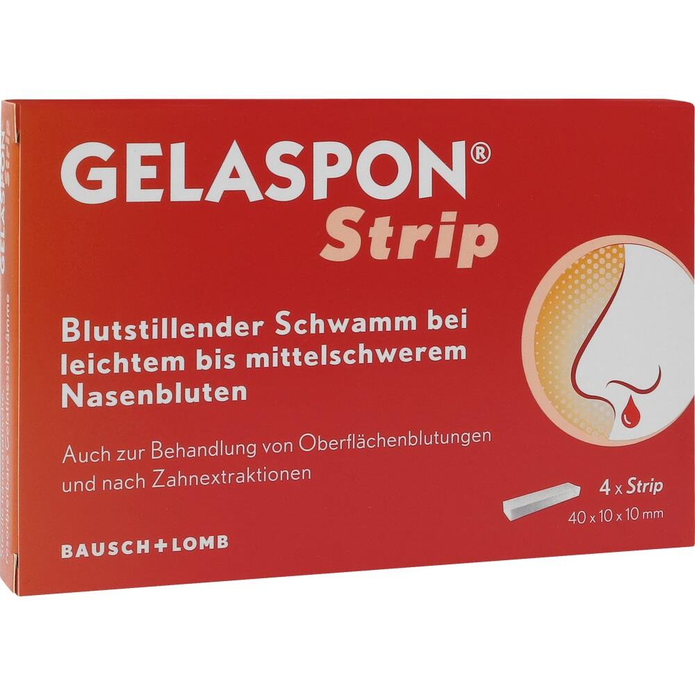 GELASPON Strip 1x1x4 cm Gelatineschwamm
