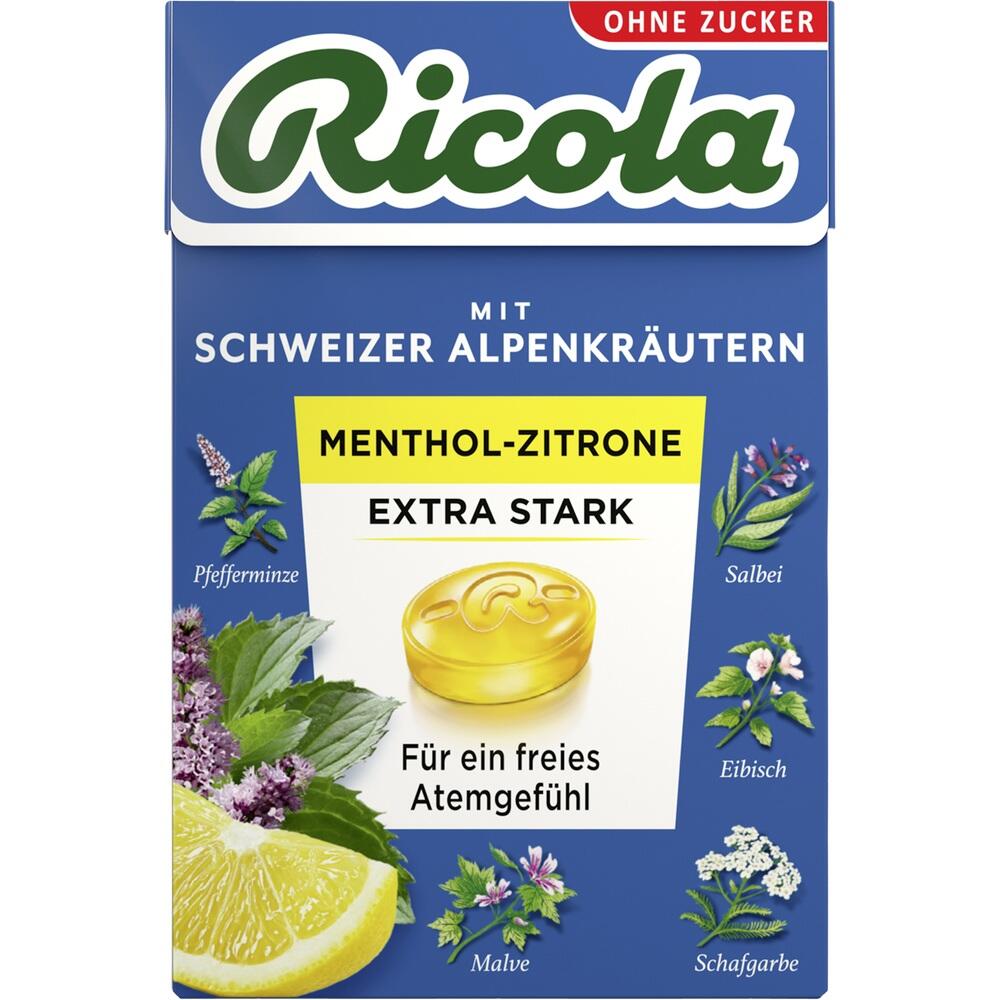 RICOLA o.Z.Box Menthol-Zitrone extra stark Bonbons