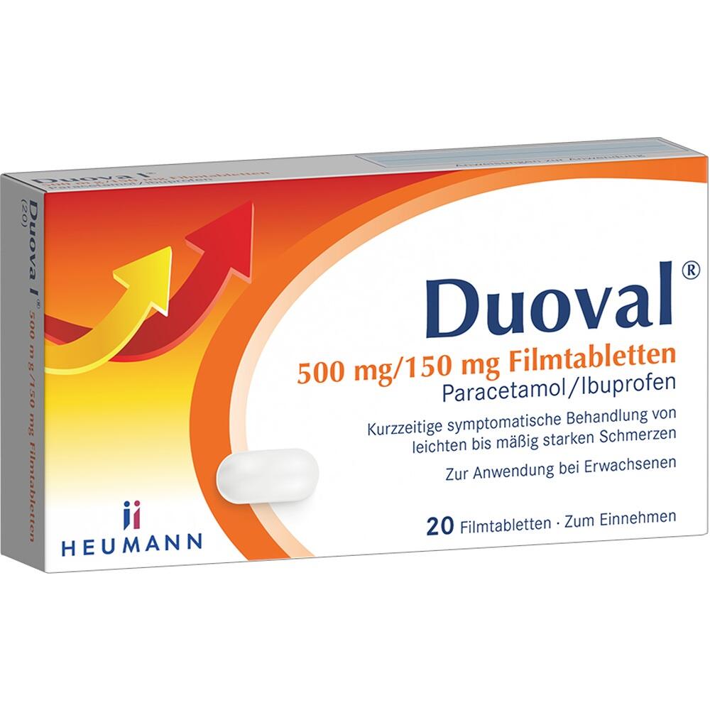 DUOVAL 500 mg/150 mg Filmtabletten