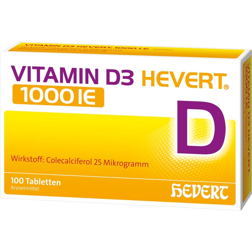 VITAMIN D3 HEVERT 1000 I.E. Tabletten